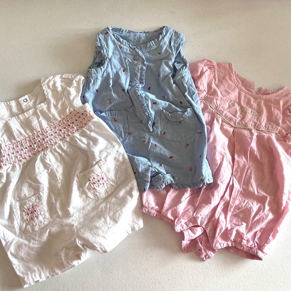 VINTAGE Bubbles. Cotton. Embroidered. Smocking. SUMMER 9-12M - Picture 16 of 16